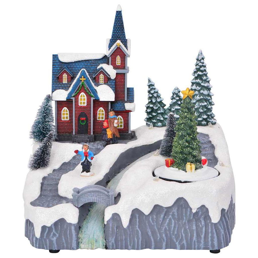 Kerstdorp Decoratie Multikleur 20,5 x 17 x 21 cm Kunststof