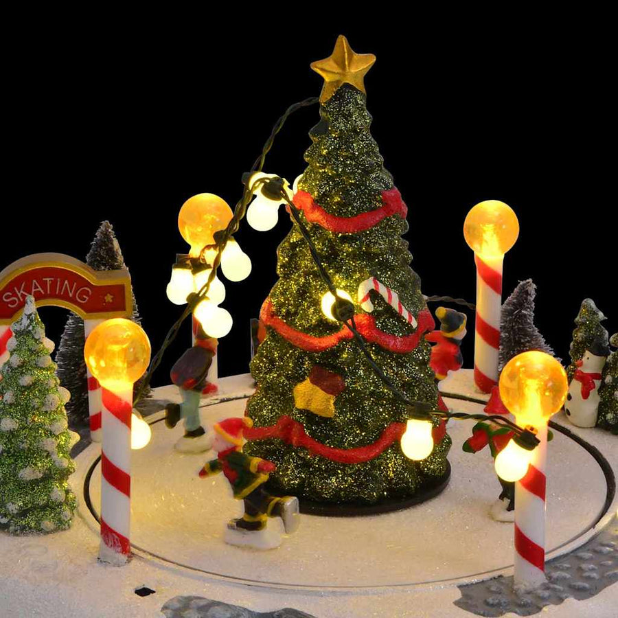 Kerstdorp Decoratie Multikleur 22 x 21,5 x 17 cm Kunststof