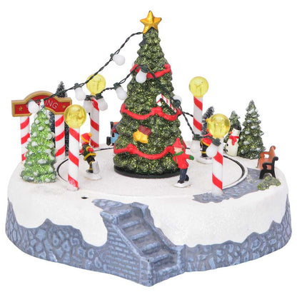 Kerstdorp Decoratie Multikleur 22 x 21,5 x 17 cm Kunststof