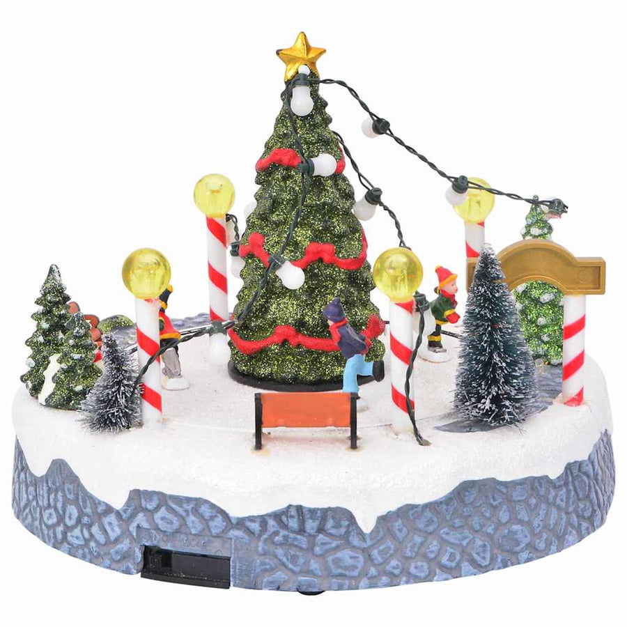 Kerstdorp Decoratie Multikleur 22 x 21,5 x 17 cm Kunststof