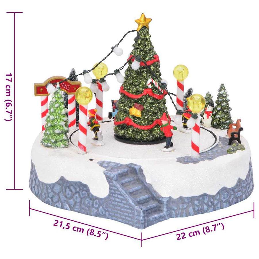 Kerstdorp Decoratie Multikleur 22 x 21,5 x 17 cm Kunststof