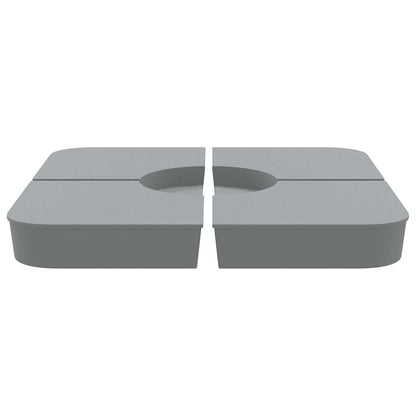 4-delige Set parasolvoeten voor kruisvoet parasol 100 kg PP