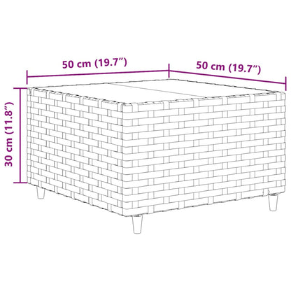 8-Delige Loungeset Met Kussens Poly Rattan 7