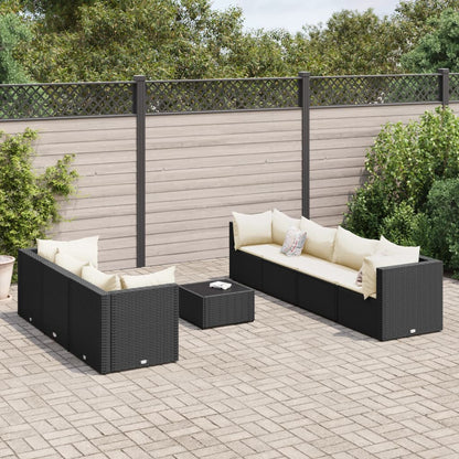 8-Delige Loungeset Met Kussens Poly Rattan 7