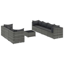 8-Delige Loungeset Met Kussens Poly Rattan 7