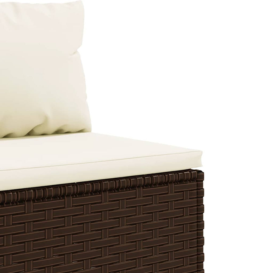 9-Delige Loungeset Met Kussens Poly Rattan 8