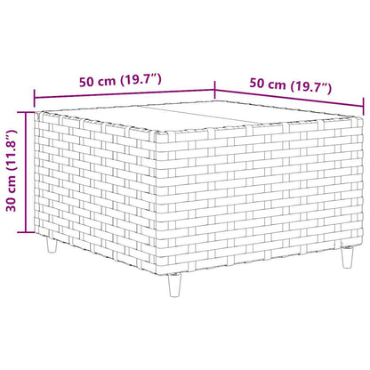 9-Delige Loungeset Met Kussens Poly Rattan 8