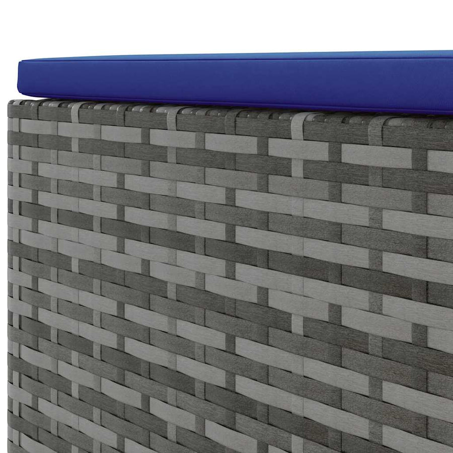 Loungeset Met Kussens Poly Rattan 4