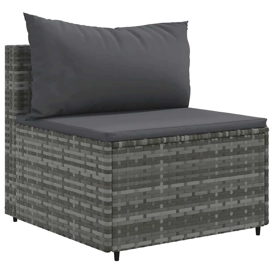 Loungeset Met Kussens Poly Rattan 5