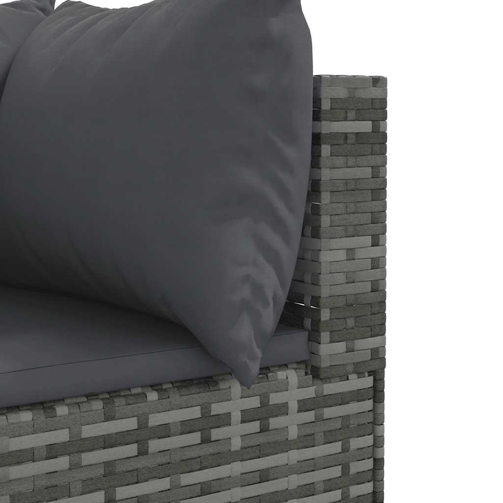Loungeset Met Kussens Poly Rattan 5