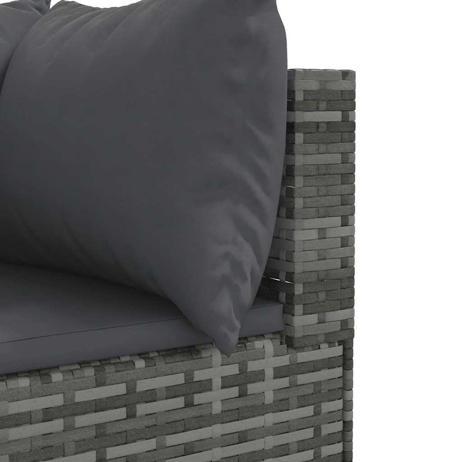 Loungeset Met Kussens Poly Rattan 5