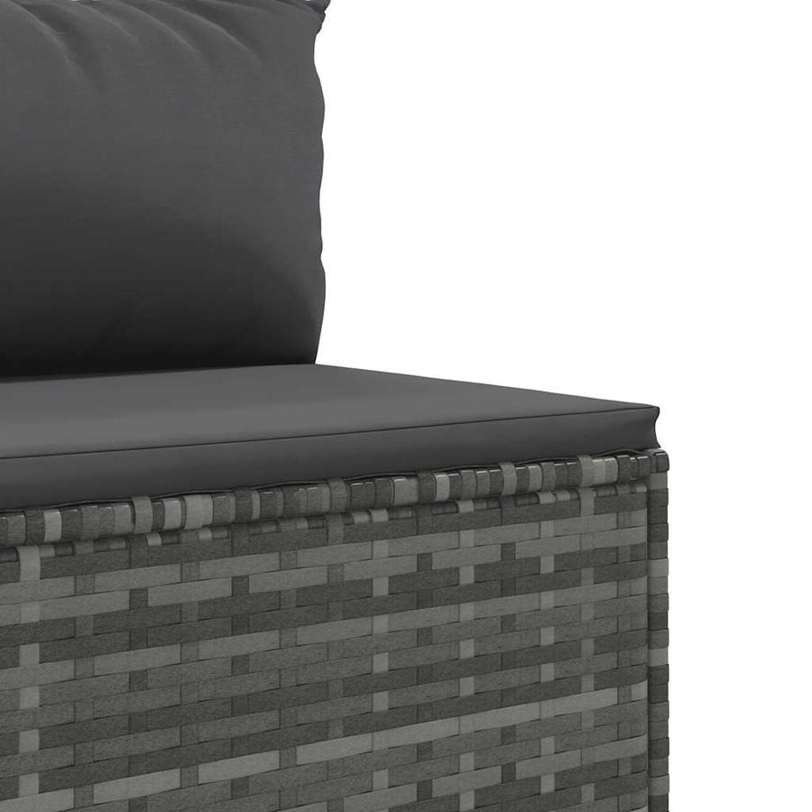 5-Delige Loungeset Met Kussens Poly Rattan 1