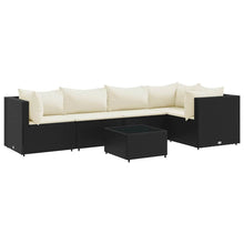 6-Delige Loungeset Met Kussens Poly Rattan 1
