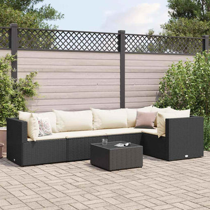 6-Delige Loungeset Met Kussens Poly Rattan 1