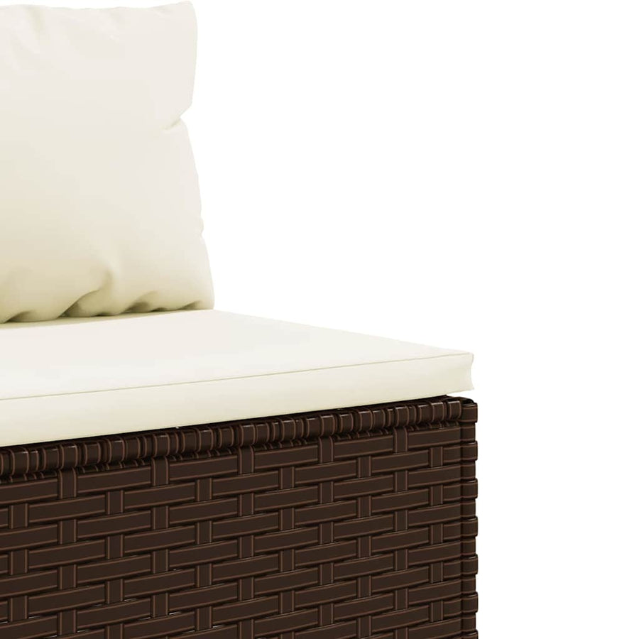 6-Delige Loungeset Met Kussens Poly Rattan 1