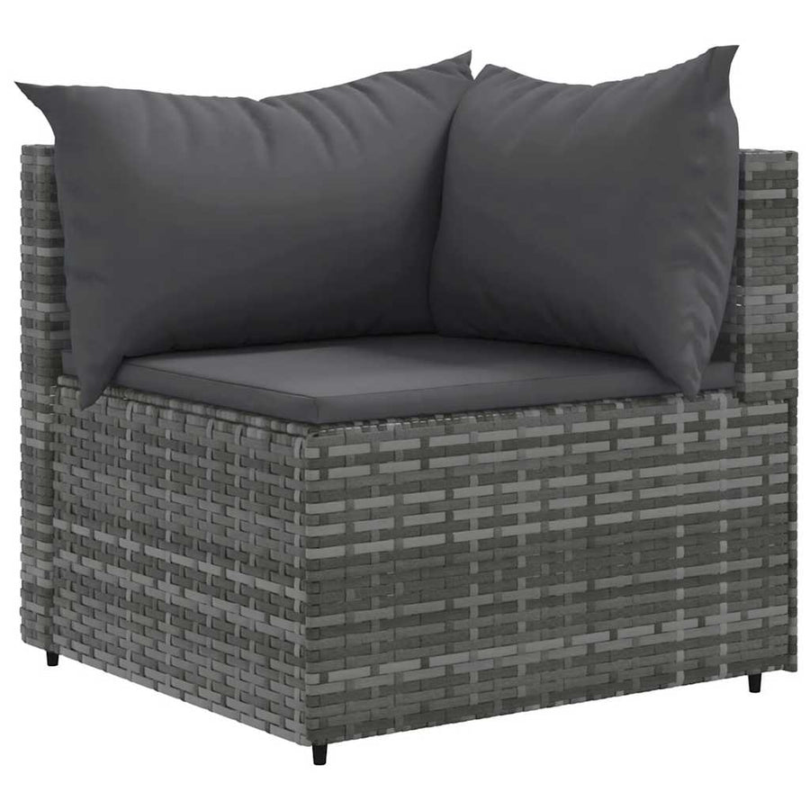 6-Delige Loungeset Met Kussens Poly Rattan 1