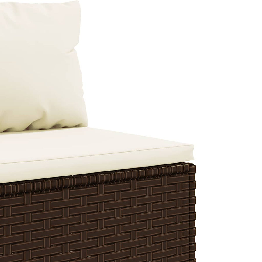 5-Delige Loungeset Met Kussens Poly Rattan 1