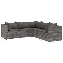 5-Delige Loungeset Met Kussens Poly Rattan 1
