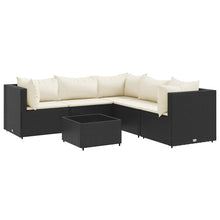 6-Delige Loungeset Met Kussens Poly Rattan 1