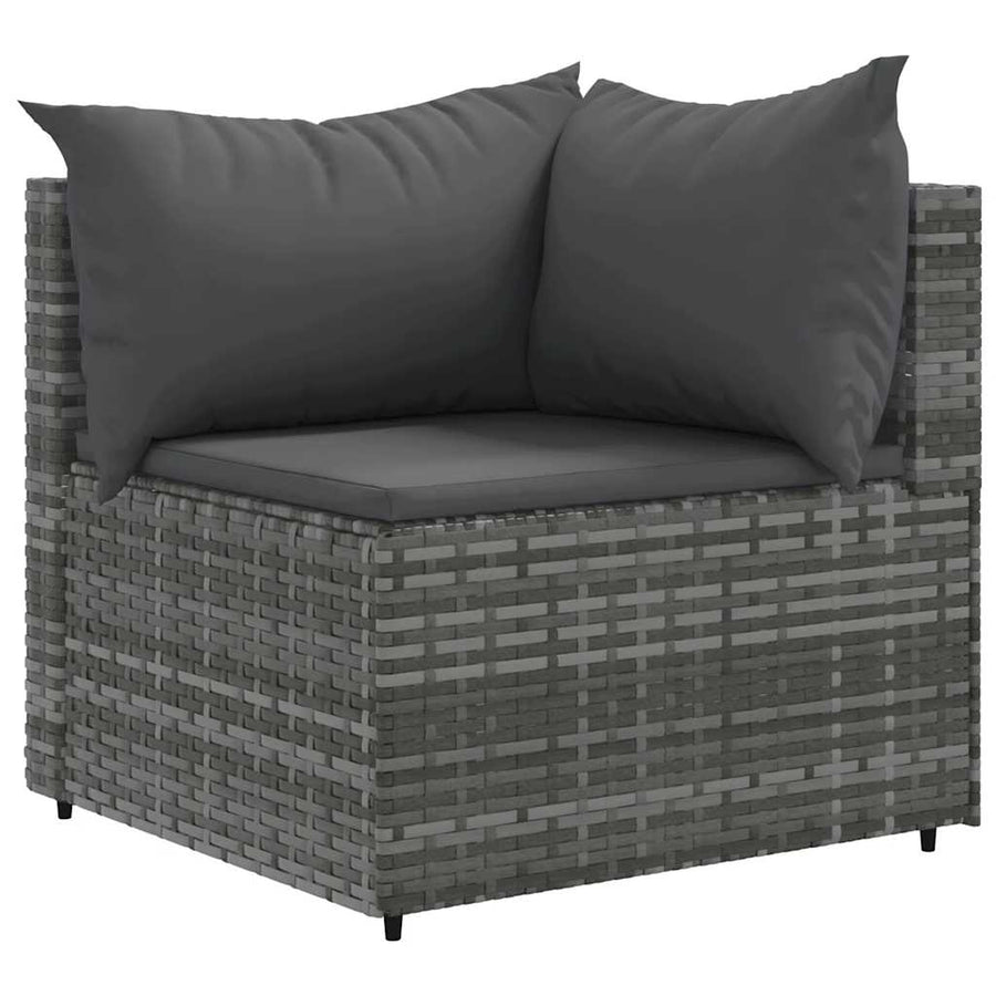 6-Delige Loungeset Met Kussens Poly Rattan 1