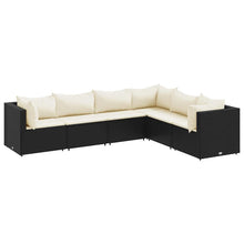 6-Delige Loungeset Met Kussens Poly Rattan 1