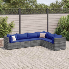 6-Delige Loungeset Met Kussens Poly Rattan 1