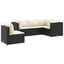 5-Delige Loungeset Met Kussens Poly Rattan 1