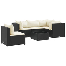 6-Delige Loungeset Met Kussens Poly Rattan 1