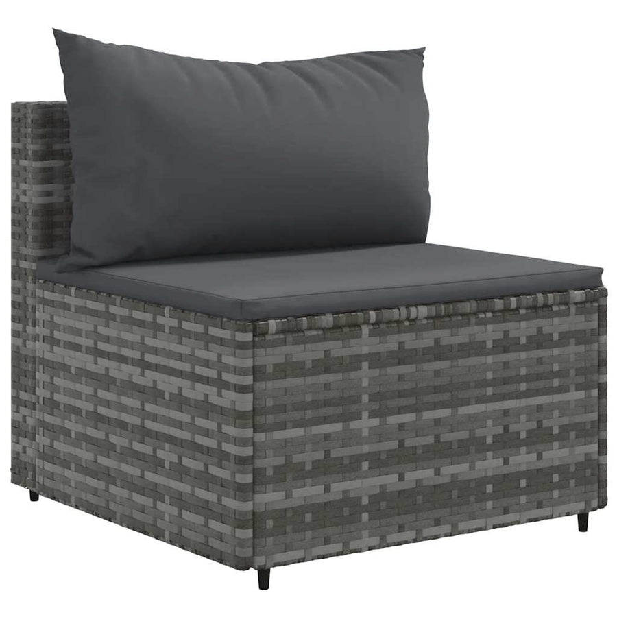 6-Delige Loungeset Met Kussens Poly Rattan 1