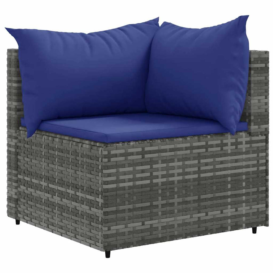7-Delige Loungeset Met Kussens Poly Rattan 1