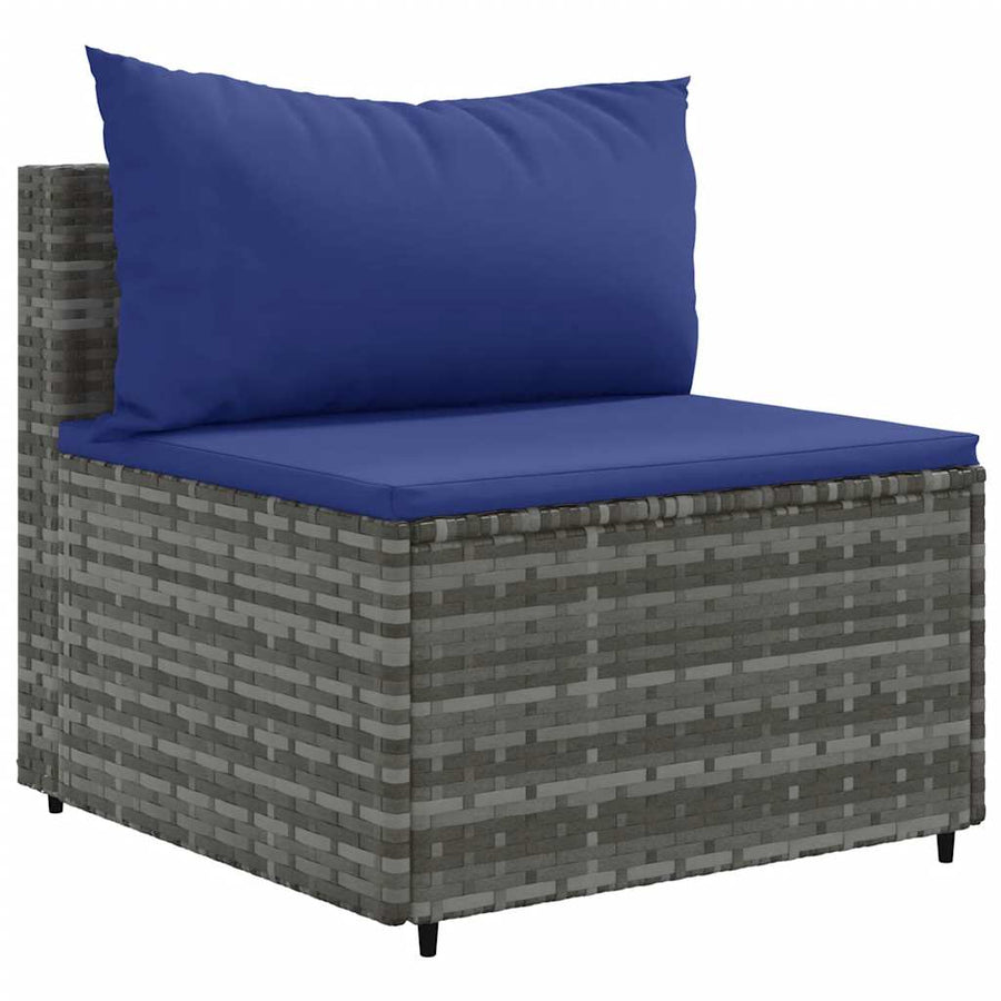7-Delige Loungeset Met Kussens Poly Rattan 1