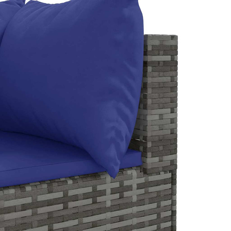 7-Delige Loungeset Met Kussens Poly Rattan 1