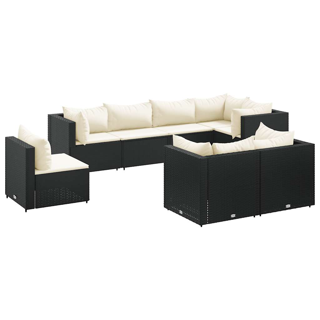 Loungeset Met Kussens Poly Rattan 8