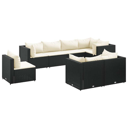 Loungeset Met Kussens Poly Rattan 8