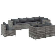 8-Delige Loungeset Met Kussens Poly Rattan 1