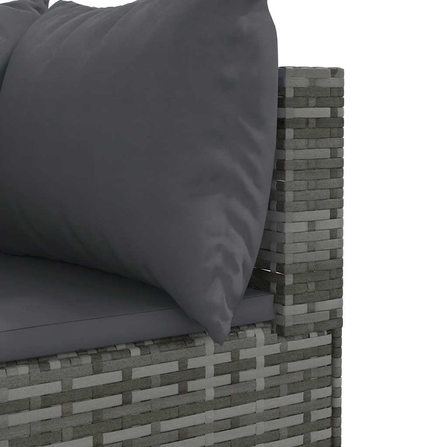 9-Delige Loungeset Met Kussens Poly Rattan 1
