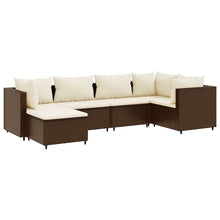 6-Delige Loungeset Met Kussens Poly Rattan 1