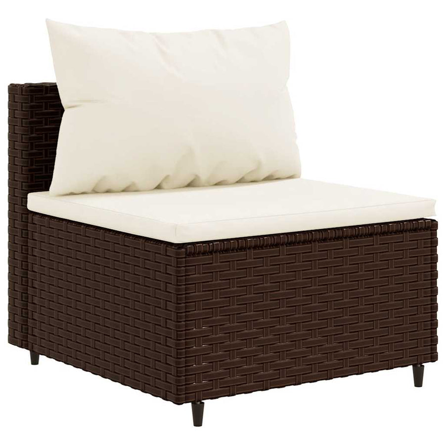 6-Delige Loungeset Met Kussens Poly Rattan 1