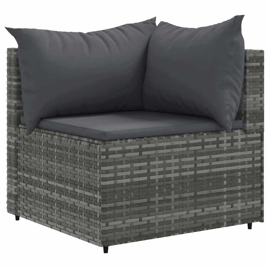 6-Delige Loungeset Met Kussens Poly Rattan 1