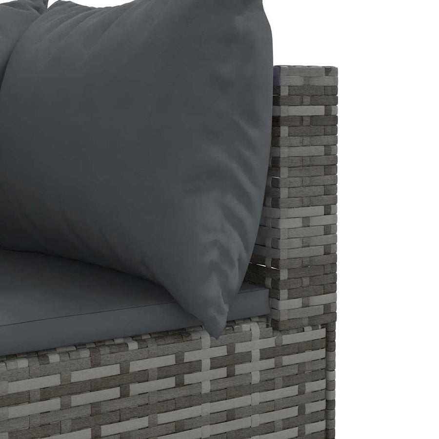 7-Delige Loungeset Met Kussens Poly Rattan 1