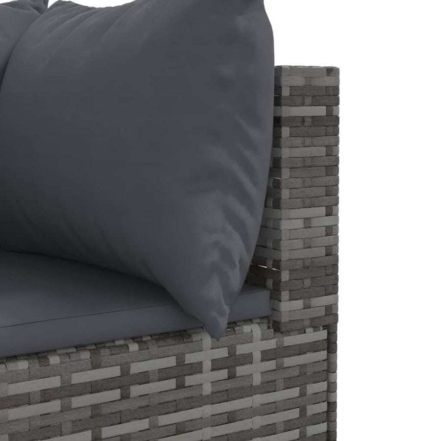 10-Delige Loungeset Met Kussens Poly Rattan 1