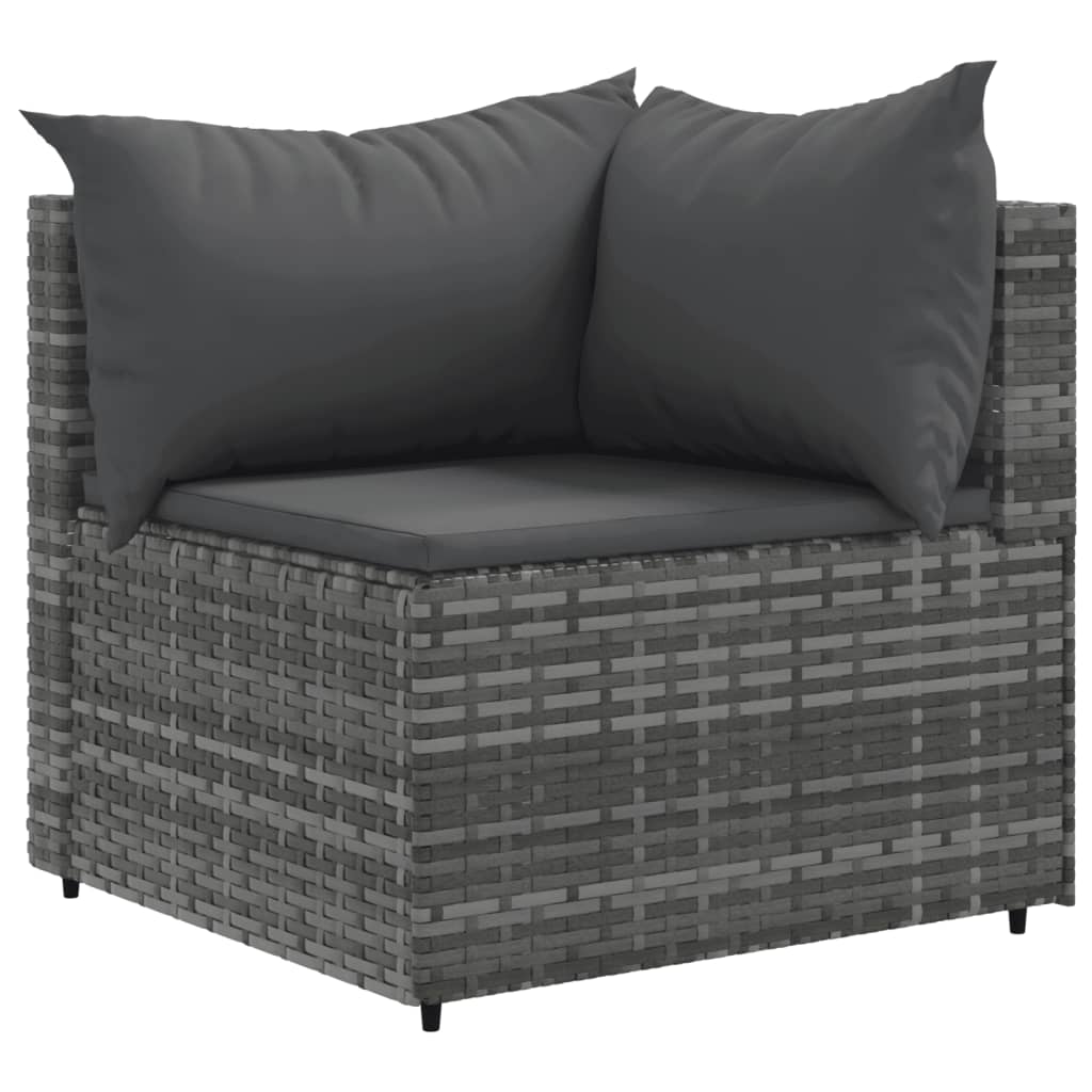 10-Delige Loungeset Met Kussens Poly Rattan 1
