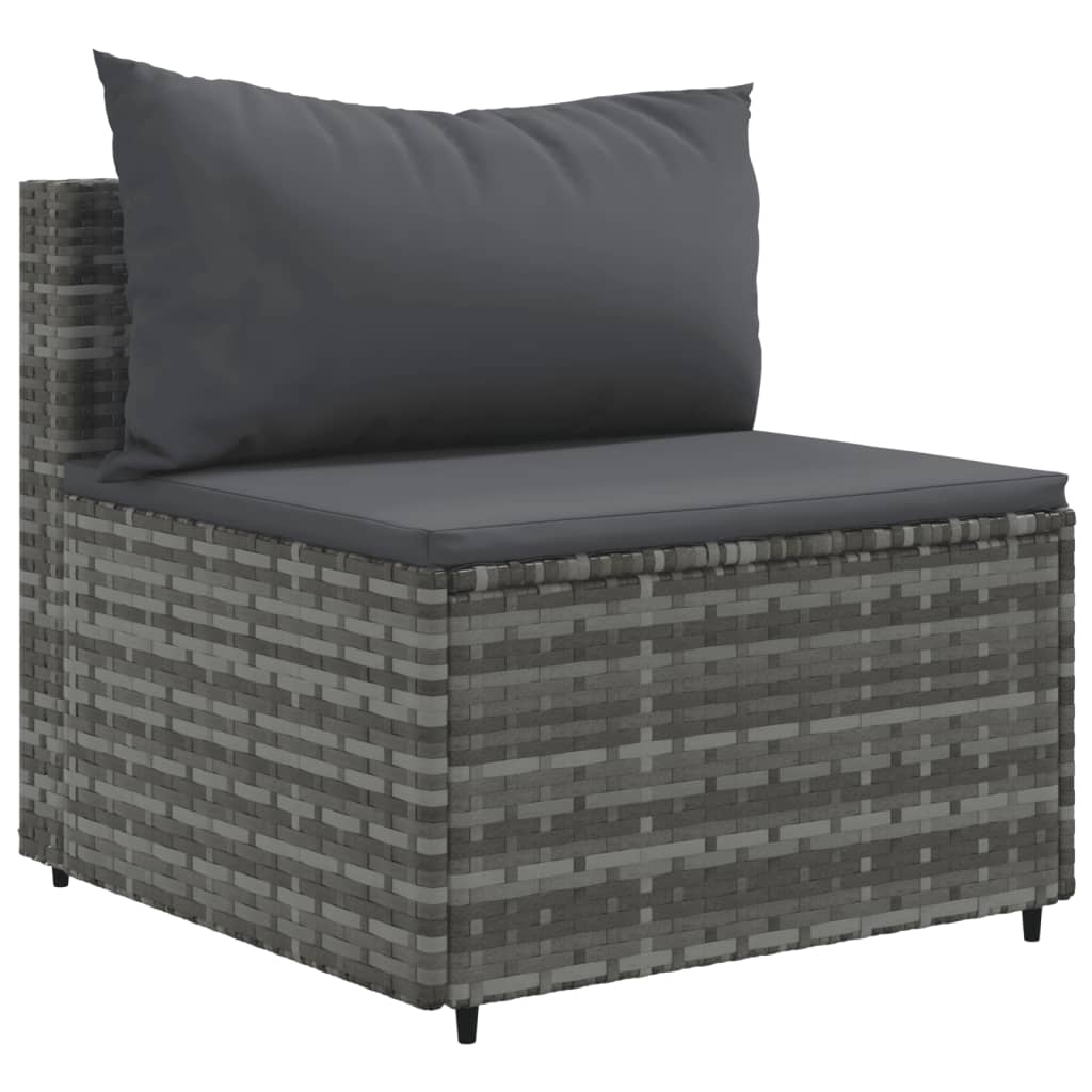 10-Delige Loungeset Met Kussens Poly Rattan 1