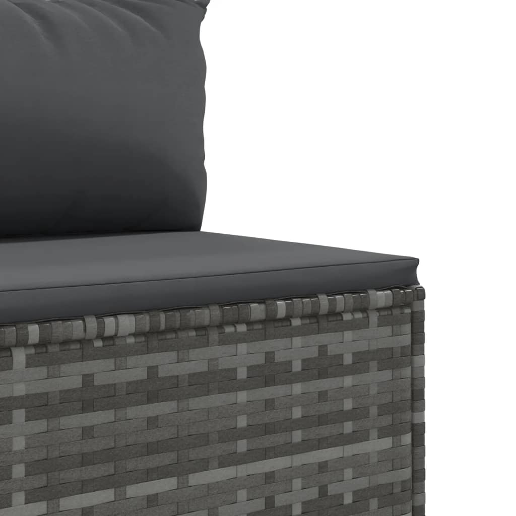 10-Delige Loungeset Met Kussens Poly Rattan 1