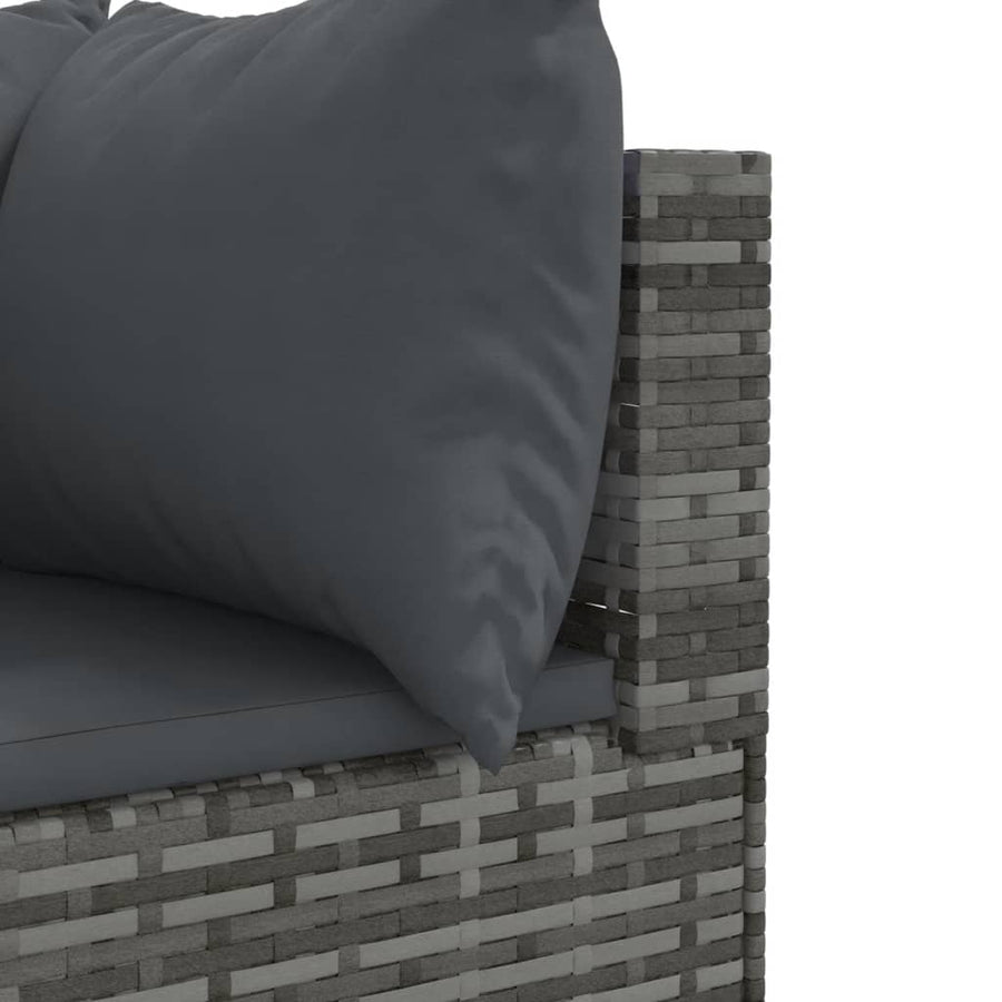 10-Delige Loungeset Met Kussens Poly Rattan 1