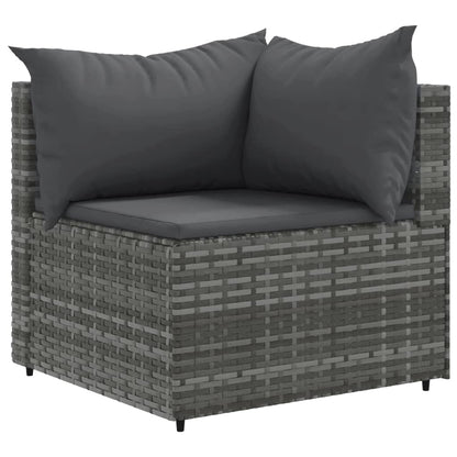 1 Loungeset Met Kussens Poly Rattan 1