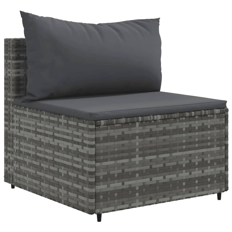9-Delige Loungeset Met Kussens Poly Rattan 1