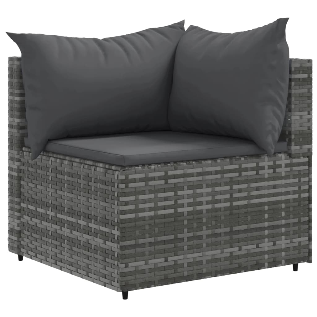 10-Delige Loungeset Met Kussens Poly Rattan 1