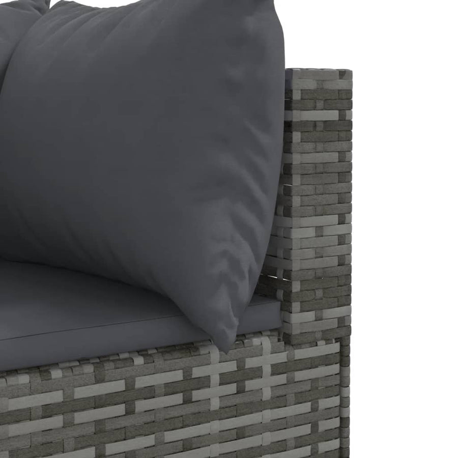10-Delige Loungeset Met Kussens Poly Rattan 1