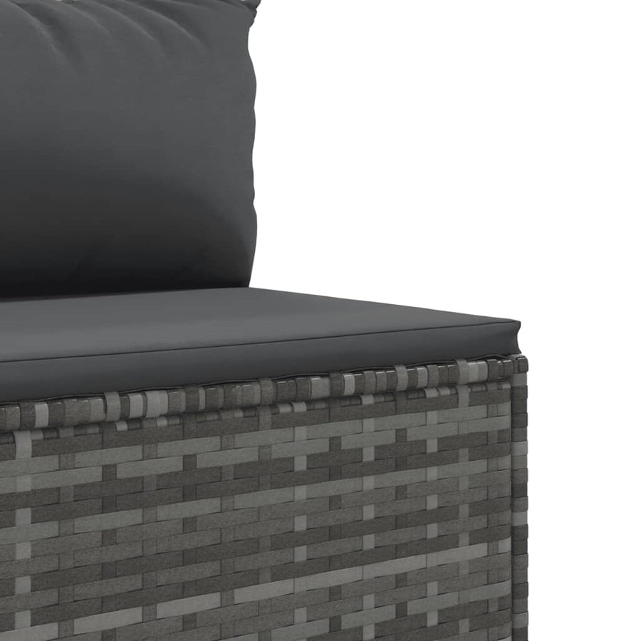 10-Delige Loungeset Met Kussens Poly Rattan 1